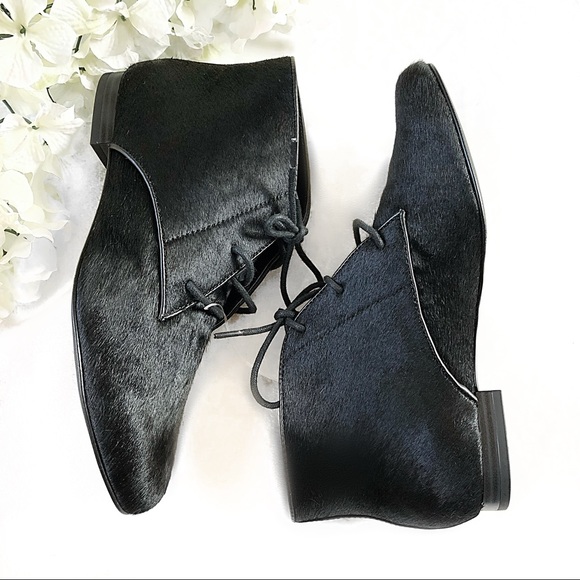 LOGO by Lori Goldstein Shoes - Logo Black Calf Hair Adrienne Ankle Booties Boots